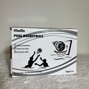 Kids Swim Pool Basketball Set - Black and White open box